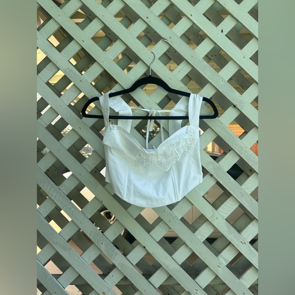 12th tribe Lorelei White Corset Top - Picture 11 of 12